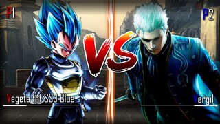 Vegeta fnf SSJ Blue vs Vergil