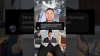 Artis pada jadi menteri? Ada kementerian yang dipecah? #shorts