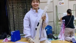 Kỹ thuật của cô ấy thật tuyệt vời.