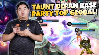 KETEMU PARTY TOP GLOBAL ?! TAUNT DEPAN BASE MEREKA SAMPE PUASS !!