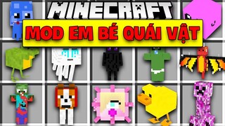 MINECRAFT MOD EM BÉ QUÁI VẬT*TRIỆU HỒI GIA ĐÌNH CỦA QUÁI VẬT CỰC ĐỈNH