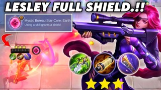 LESLEY WITH STAR CORE EARTH.!! FULL BAR SHIELD.!! MAGIC CHESS MOBILE LEGENDS