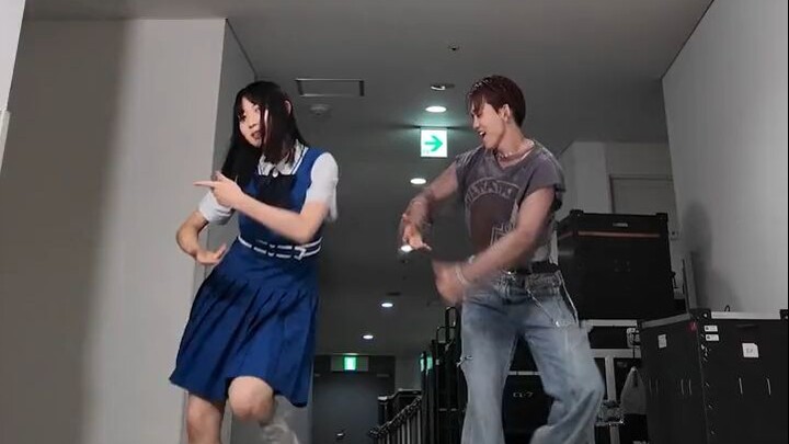 Menari I wonder bareng penyanyi aslinya, Hanamura Sota