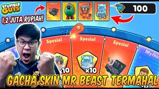 TOP UP 1.2 JUTA RUPIAH! GACHA SKIN SPESIAL THE BEAST, METEOR DAN EMOTE SPESIAL MRBEAST CASE!