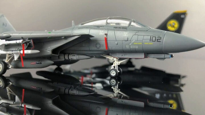 โมเดลเครื่องบิน Trumpeter F14D 1/144 เสร็จสมบูรณ์แล้ว