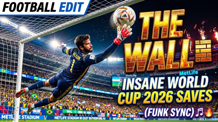 【Football MAD】THE WALL 🧱 World Cup 2026 Best Saves (Funk Sync)