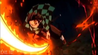 Tanjiro dengan pernapasan matahari pertamanya-old edit but still good | AMV EDIT