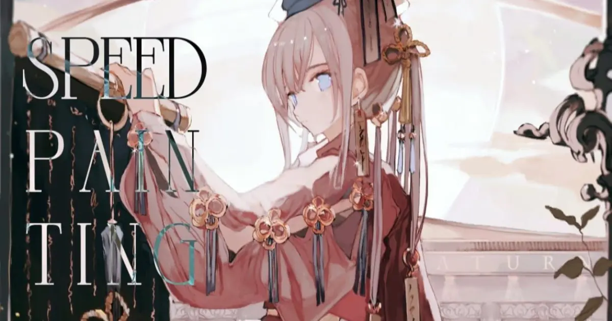 イラストメイキング No 1567 250倍速 字幕解説 レイヤー Speed Painting Bilibili