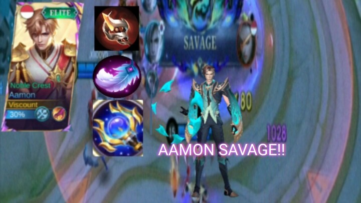 AAMON ASSASSIN FULL DAMAGE MAGIC  1X COMBO ILANG!!!& SAVAGE! MLBB :#bestofbest