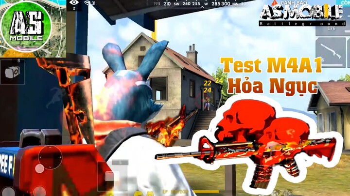 [Garena Free Fire] Test Skin M4A1 Hỏa Ngục Bắn Quá Thấm | AS Mobile