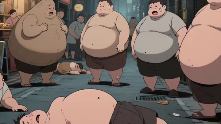 [King of Stomach] Turn the enemy into a big stomach stand, Ryoko awakens the stand