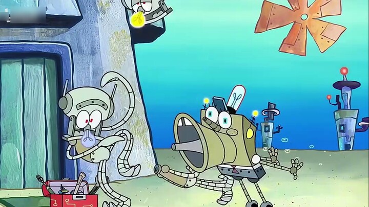After artificial intelligence took over the world, all the residents of Bikini Bottom became robots!