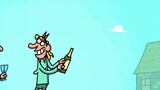 "Cartoon Box Series" can't guess the end of the brain hole animation - the champagne *