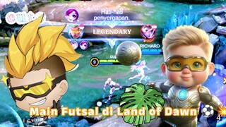 Bruno main futsal di land of dawn semengeri ini 🤯