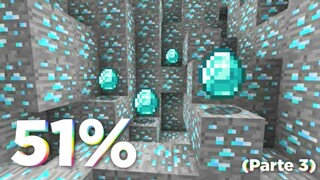 Minecraft PE - Como encontrar muitos diamantes (Leia a descrição) 51%