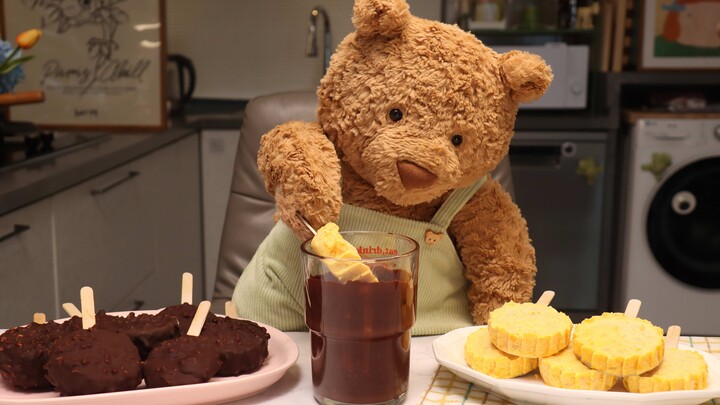 【Stop-motion Animation】It’s so hot, I want to make crispy ice cream for my mom