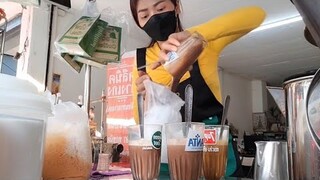 โอวัลตินเข้มๆ โบราณหวานๆ ชาหวานมัน ลูกค้ารอสักครู่ค่ะ/วันนี้อยู่คนเดียวน้องหยุด