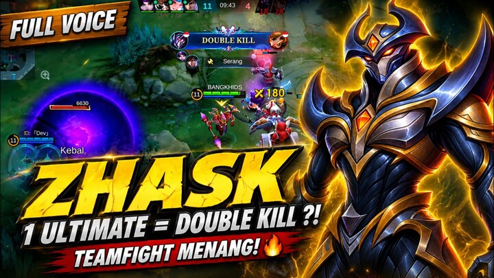 1 ULTIMATE ZHASK = DOUBLE KILL?! 🔥 TEAMFIGHT AUTO MENANG! | MOBILE LEGENDS