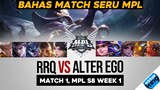Begini Ceritanya. RRQ VS ALTER EGO. Match 1 MPL S8 Week 1 - Mobile Legends