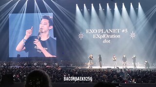 191229 Exo EXplOration dot in Seoul Day 1 Chanyeol Kai ending ment 엔딩 멘트 + KyungSoo 경수