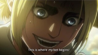 Annie turns into Female Titan! Attack on Titan revelation (Annie Leonhart Female Titan Season 1)