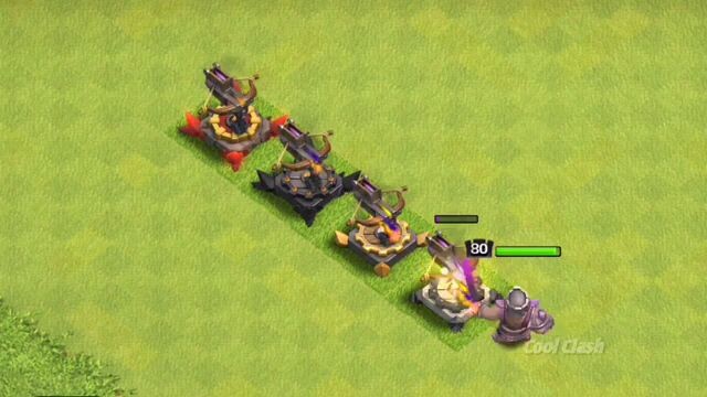 Pekka King vs Every Level Defense - Clash of Clans