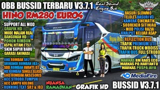 OBB BUSSID TERBARU V3.7.1 SOUND HINO RM280‼️FULL MARKAS‼️GRAFIK HD REALISTIS NUANSA INDONESIA