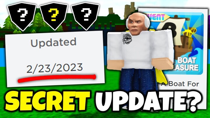 *NEW* SECRET UPDATE!!🔎| Build a boat for Treasure ROBLOX (News)