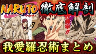 【NARUTO】砂に飲まれた者はただ無慈悲に死あるのみ...　我愛羅忍術まとめ　ゆっくり解説