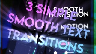 Alight Motion 3 Simple Smooth Text Transitions | Tutorial