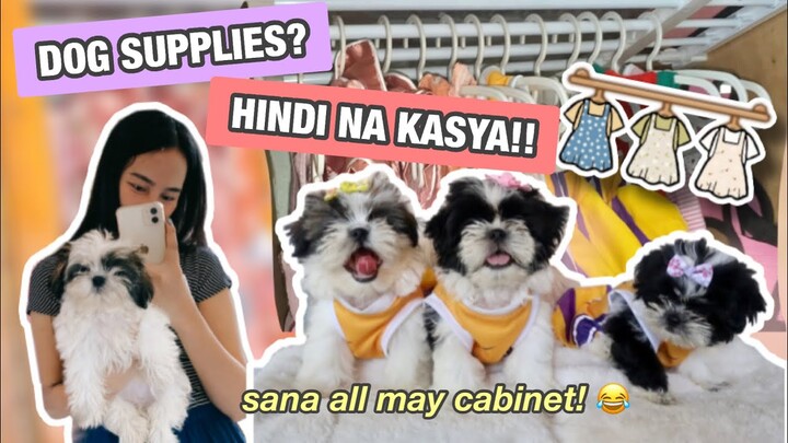 CLOSET IN THE MAKING NG MGA PANGO | SHOPEE HAUL | SHIH TZU EDITION CANINET HAUL