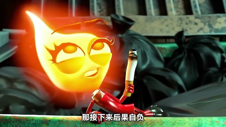 Seorang pria bertekad untuk berhenti merokok, tetapi korek api justru menghalanginya.