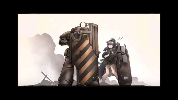 (Iron Warrior) Girl, this is how you hold up the shield.