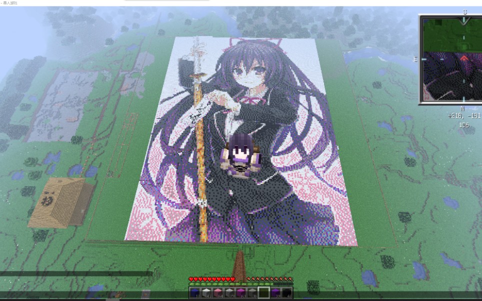 Pixel art Minecraft Anime pixel art purple template head png  PNGWing