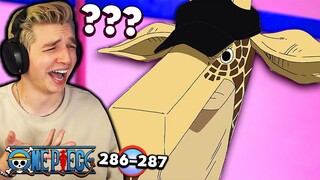 He's a GIRAFFE?? | One Piece Episode 286 - 287 REACTION!!