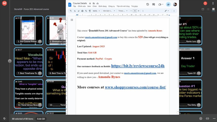 [$20] Stonehill Forex 201 Advanced Course