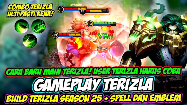 CARA BARU MAIN TERIZLA + ITEM TERIZLA TERKUAT ❗ SPELL & EMBLEM TERIZLA + TUTORIAL TERIZLA NERF