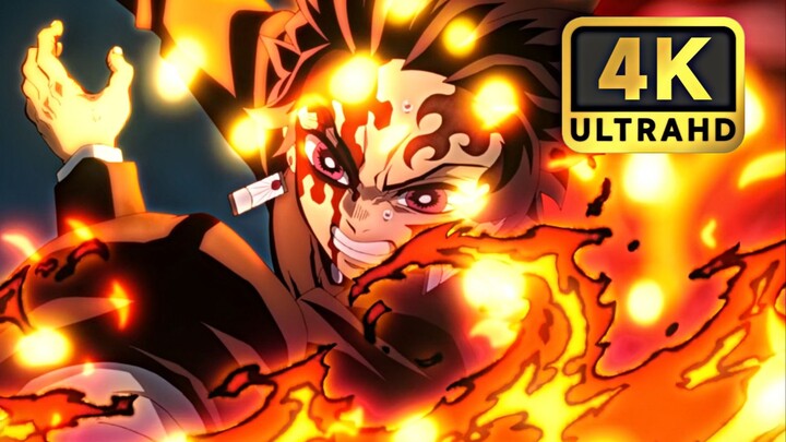 [𝟒𝐊𝟔𝟎𝐅𝐏𝐒] The final battle! Tanjiro kills Upper 4! Yuudo flashes! Nezuko overcomes the sun! [Demon S