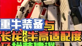 重牛装备与长龙RG牛高适配度及拼装建议ew重牛装备，有些连接孔距不搭配，需要加厚加固处理，腿部装甲开孔错误的不打孔解决方案，支援战机偷个懒下期再搞
