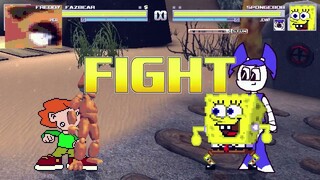 AN Mugen Request #2135: Freddy Fazbear & Pico VS Spongebob & Jenny