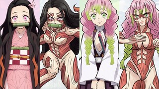 What If Kimetsu no Yaiba Characters Turn Into Titans ? | Attack on Titan Fanart