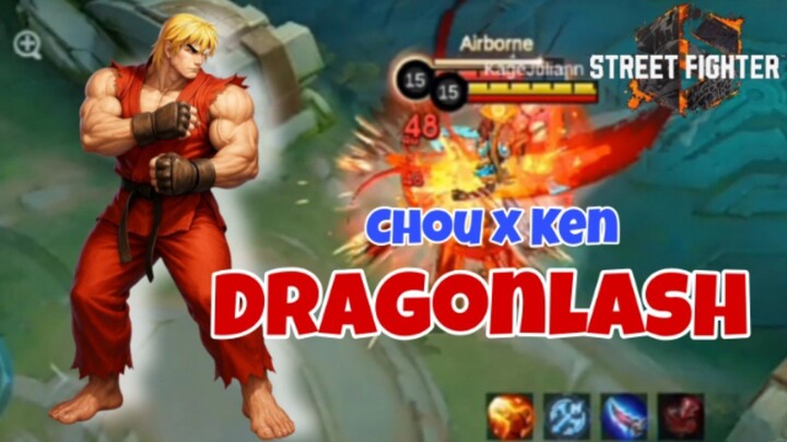 Review Skin Chou Kolaborasi Street Fighter " Ken " Hero Kesayangan Monton ini mah🗿🤣