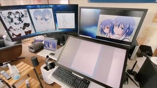 工作桌浮起来啦[爱心]