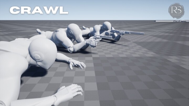 Crawl_MocapAnimPack 爬行_动作捕捉动画包 - 更新 1.2 - UE