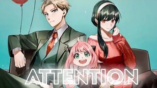 Spy X Family , Loid X Yor  - [ AMV ] - Attention HD - Charlie Puth.