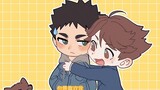 Iwa-chan, stop looking at the puppy and look at me!!!