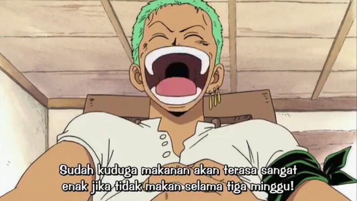Ohh jd hrus g mkn 3 minggu dlu ni Zoro🤣😐