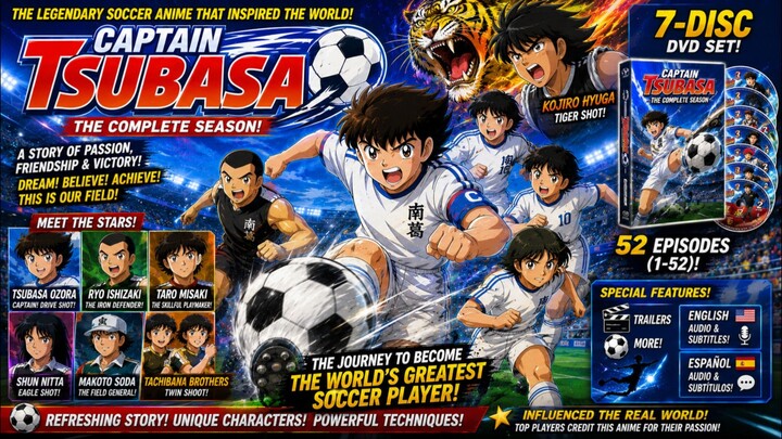 Launch Trailer I Captain Tsubasa: The Complete Season I VIZ