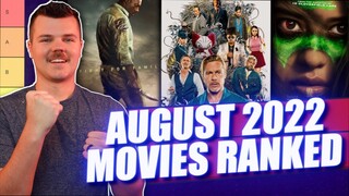 Best and Worst Movies of August 2022 RANKED (Tier List)