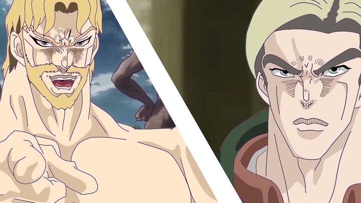 [JOJO & Attack on Titan] Tembok Maria Rebut Kembali Pertempuran/Jike (dio) VS Kapten Erwin (Jotaro)/Seiyuu Terrier